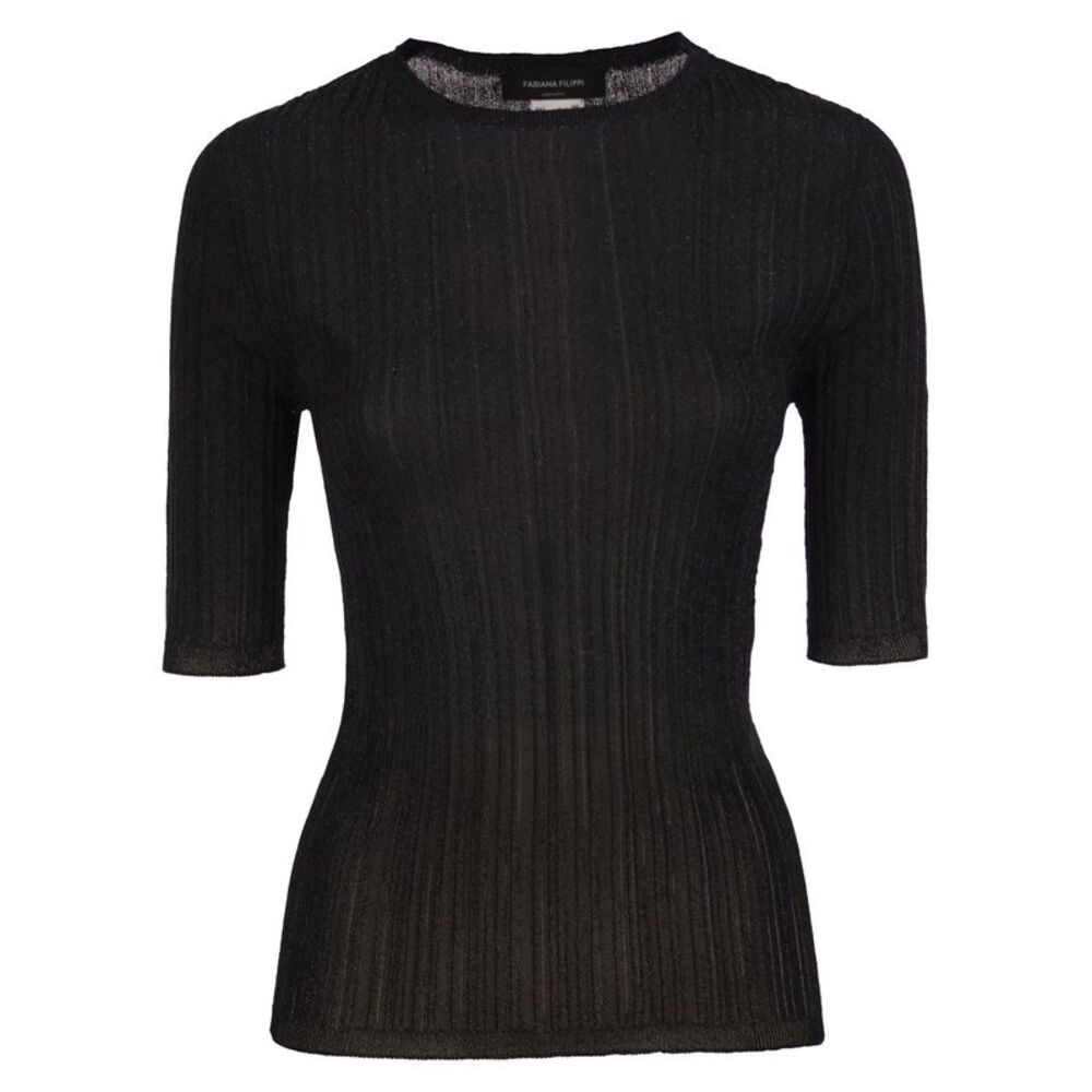 Fabiana Filippi Women Ribbed Lurex Viscose Sweater